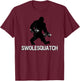 Bigfoot Bodybuilding Dumbbell Weights Sasquatch Lifter Funny T-Shirt - T-Shirt | Maroon