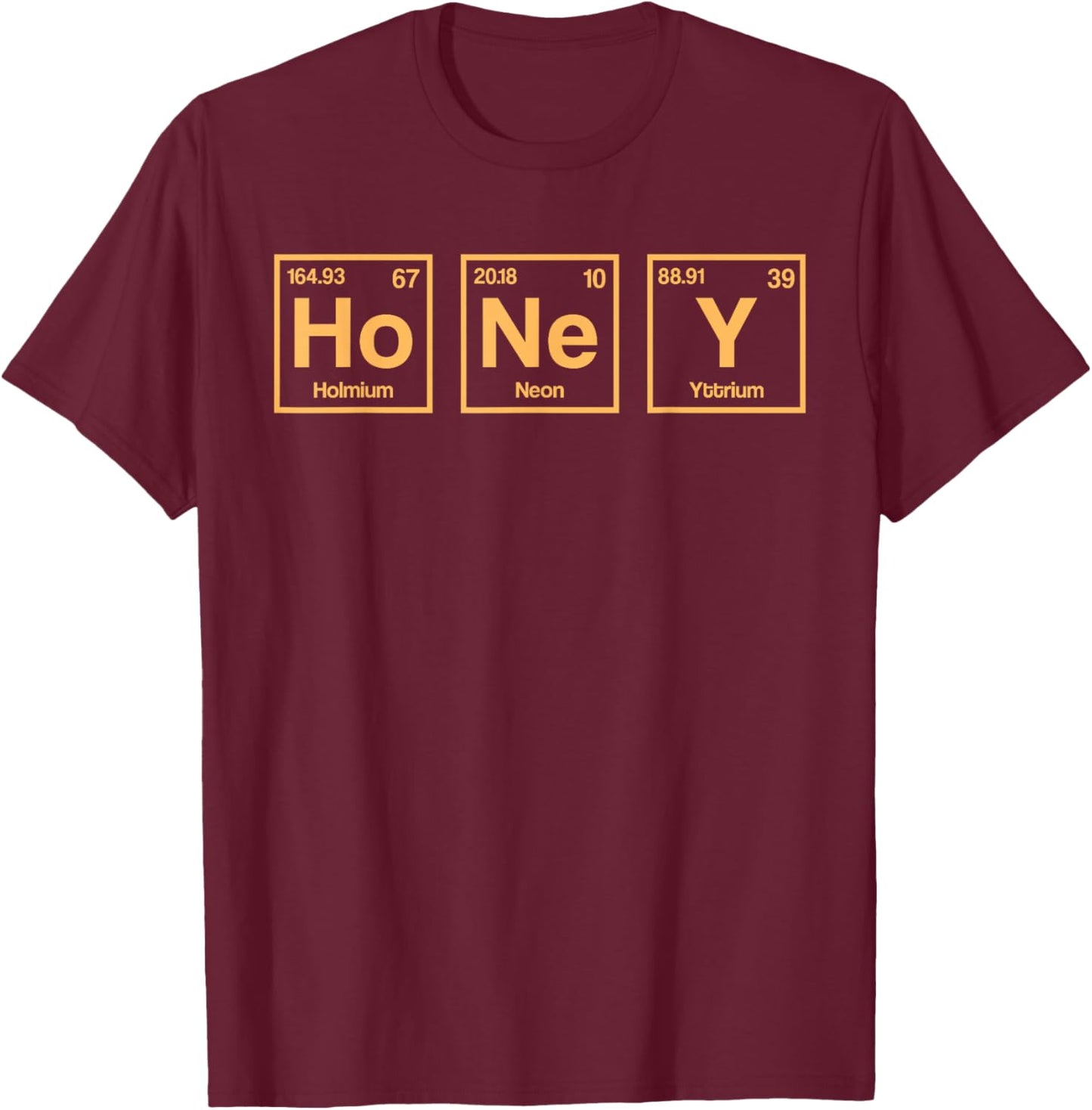 Honey Beekeeper Periodic Table Elements T-Shirt - T-Shirt | Maroon