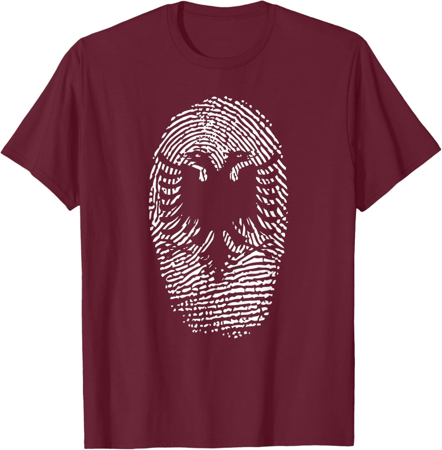 Albania Albanian Flag Eagle Gift T-Shirt - T-Shirt | Maroon