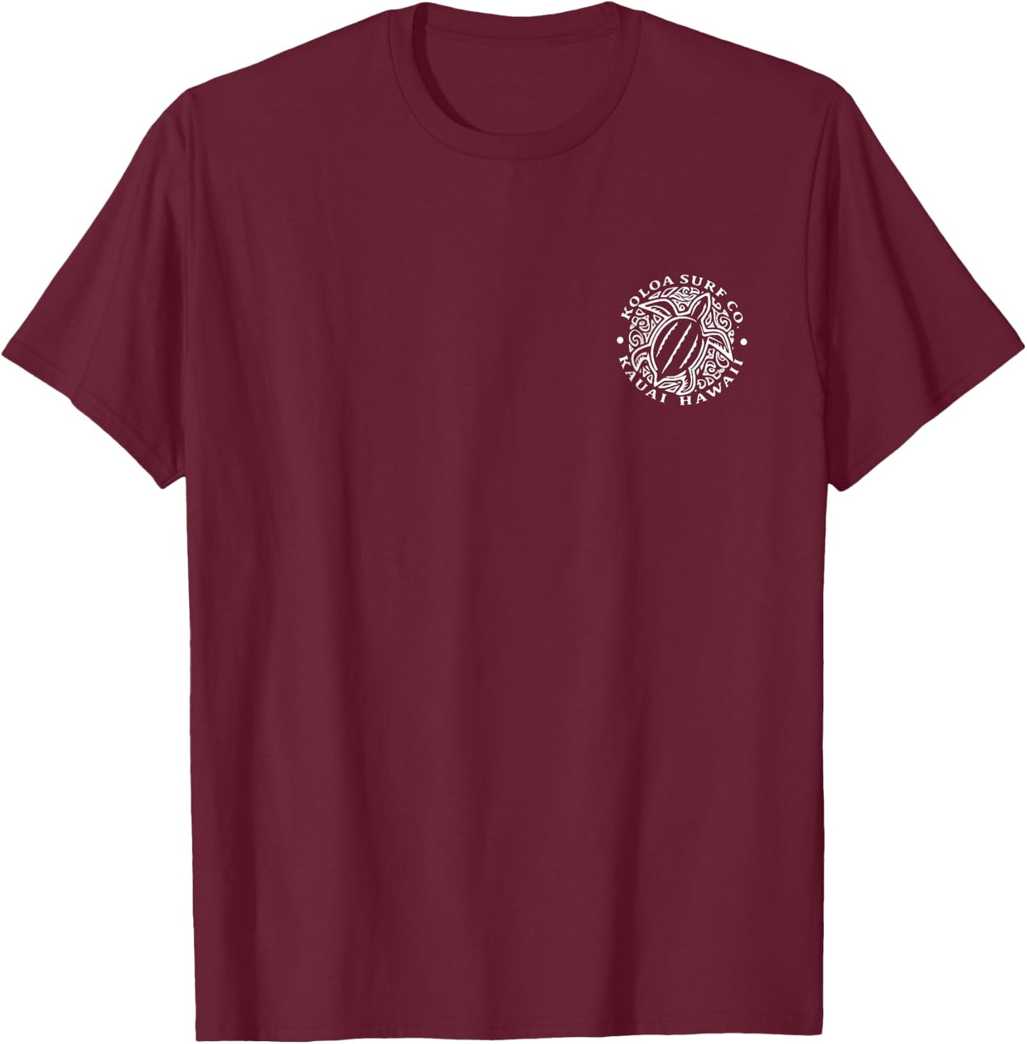 Koloa Surf Hawaiian Honu Turtle Lightweight, Graphic T-Shirt - T-Shirt | Maroon