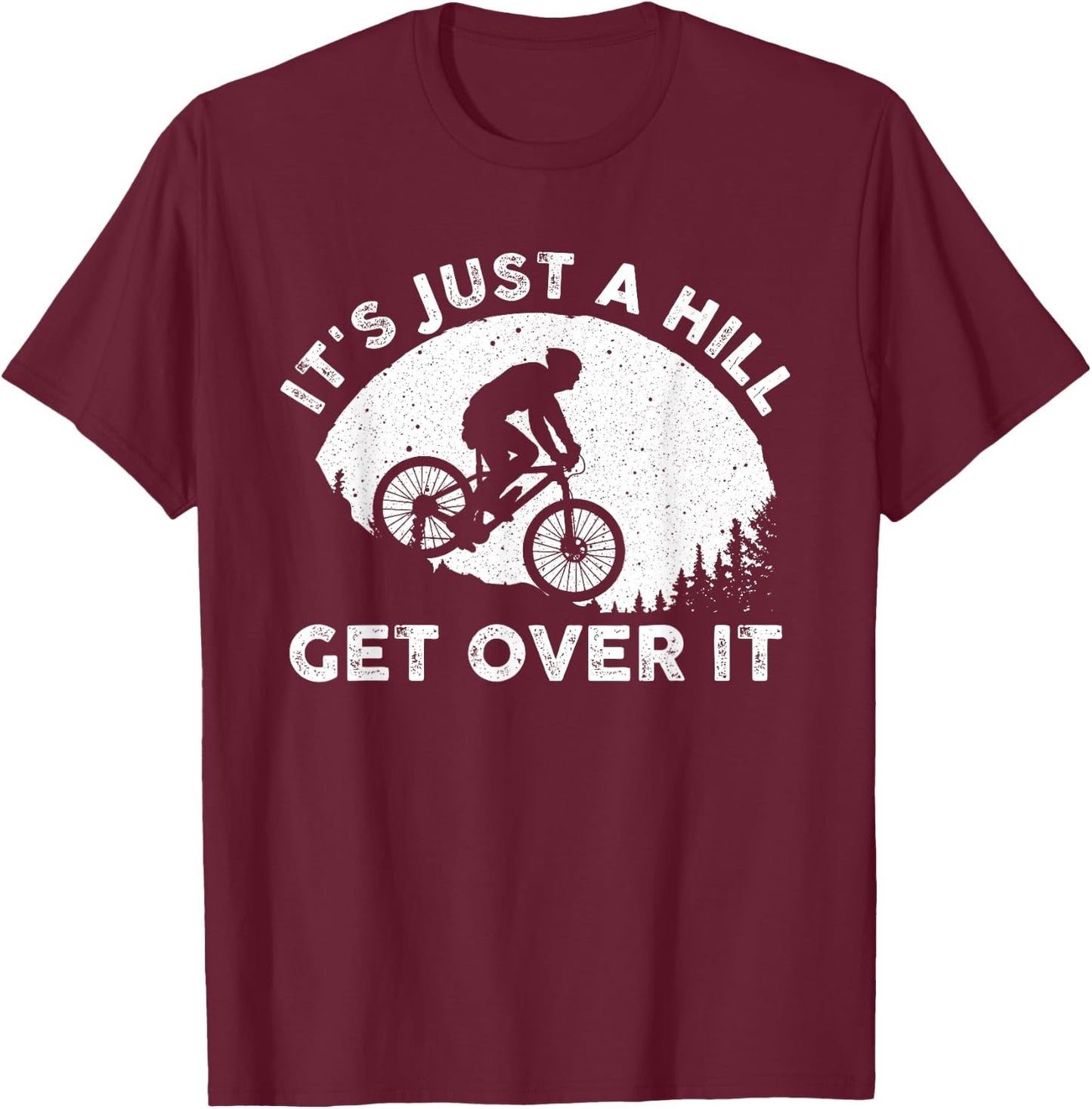 Funny Mountain Biking Design Women Trail MTB Lover T-Shirt - T-Shirt | Maroon