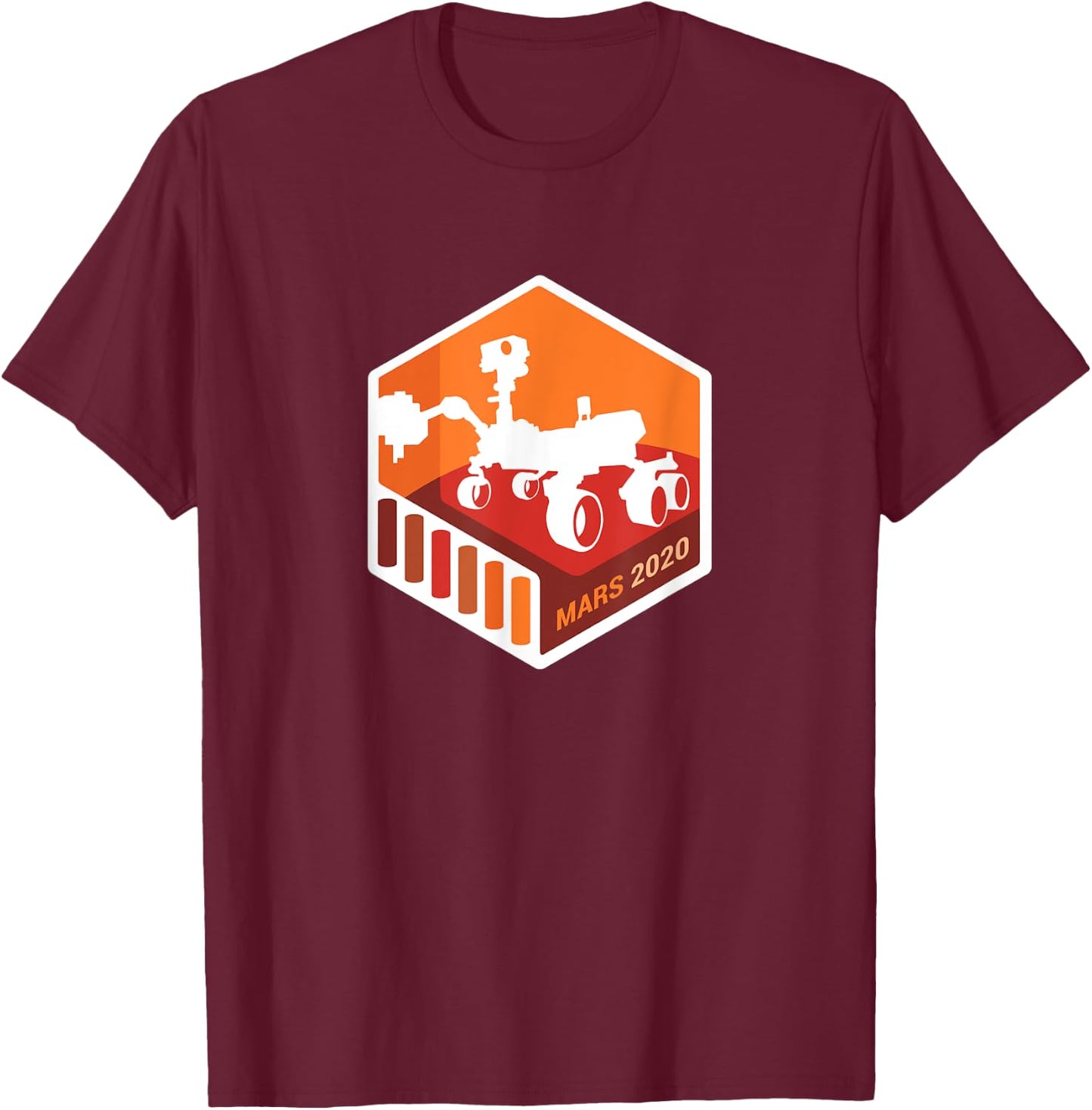NASA JPL Mars 2020 Rover Mission Mars Exploration Program T-Shirt - T-Shirt | Maroon