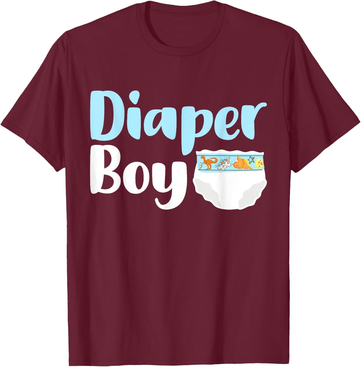 Diaper Boy T-Shirt - T-Shirt | Maroon