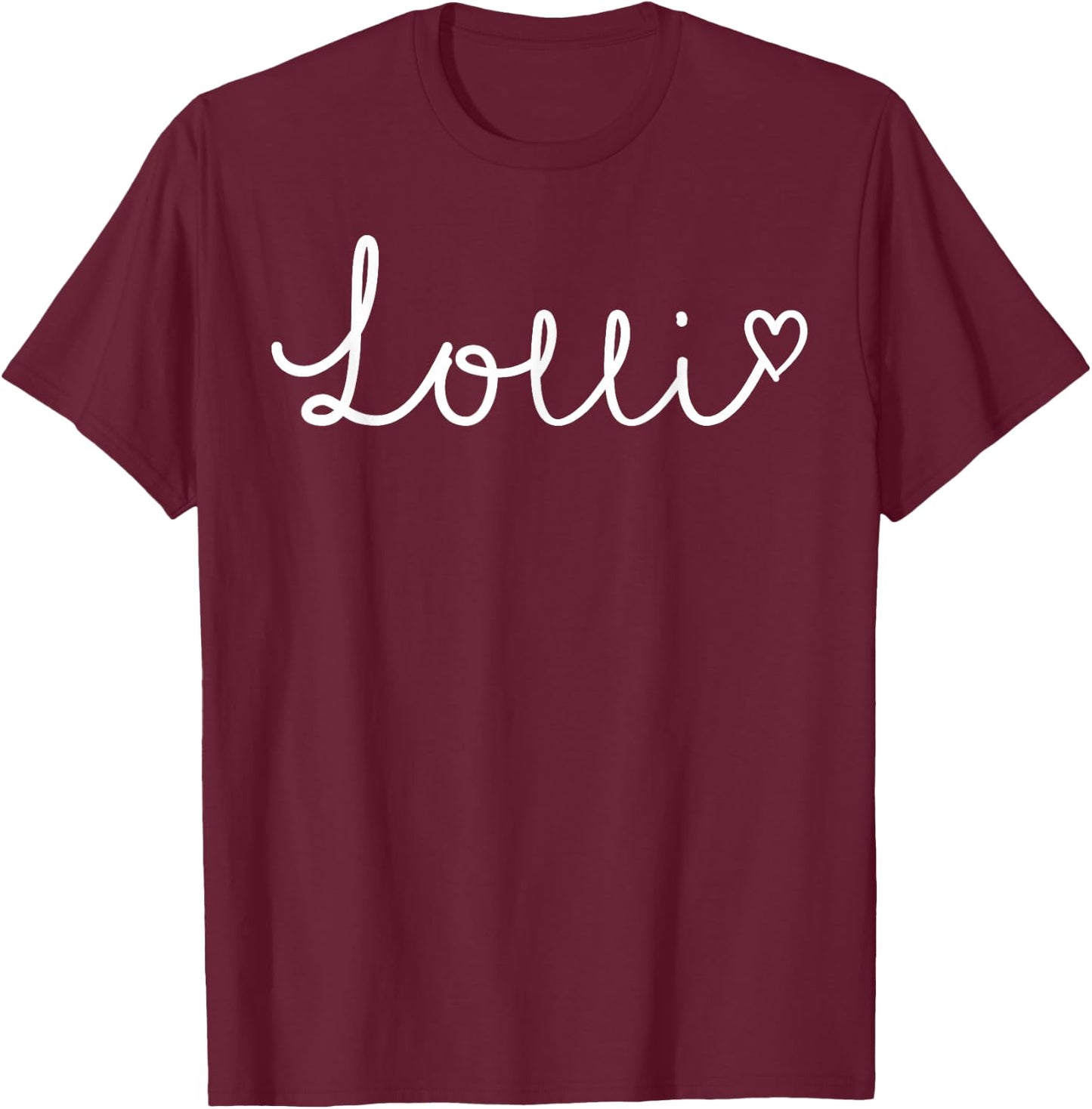 Lolli Gifts Grandma Heart Mother's Day Lolli T-Shirt - T-Shirt | Maroon