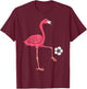 Flamingo Playing Soccer Football Player Men, Women, Kids T-Shirt - T-Shirt | Maroon