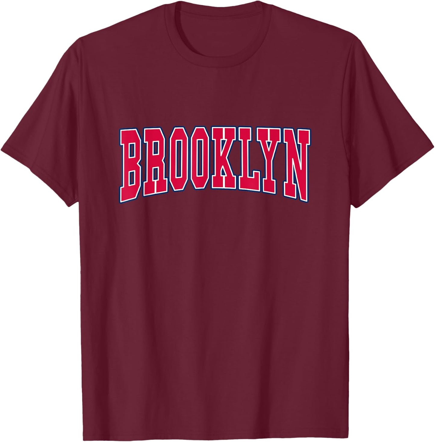 BROOKLYN - Throwback Design - Classic T-Shirt - T-Shirt | Maroon