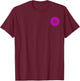 Sahasrara Chakra Symbol Yoga - Small Print T-Shirt - T-Shirt | Maroon