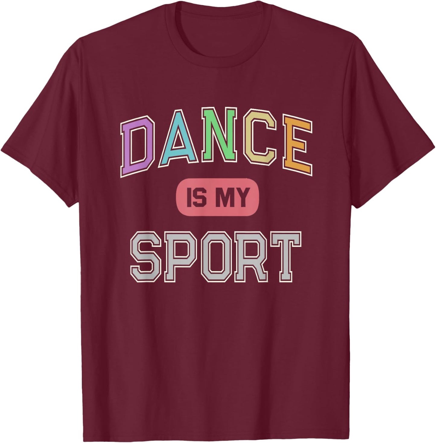 DANCE IS MY SPORT Straight Outta Dancing Class Ballet Dancer T-Shirt - T-Shirt | Maroon