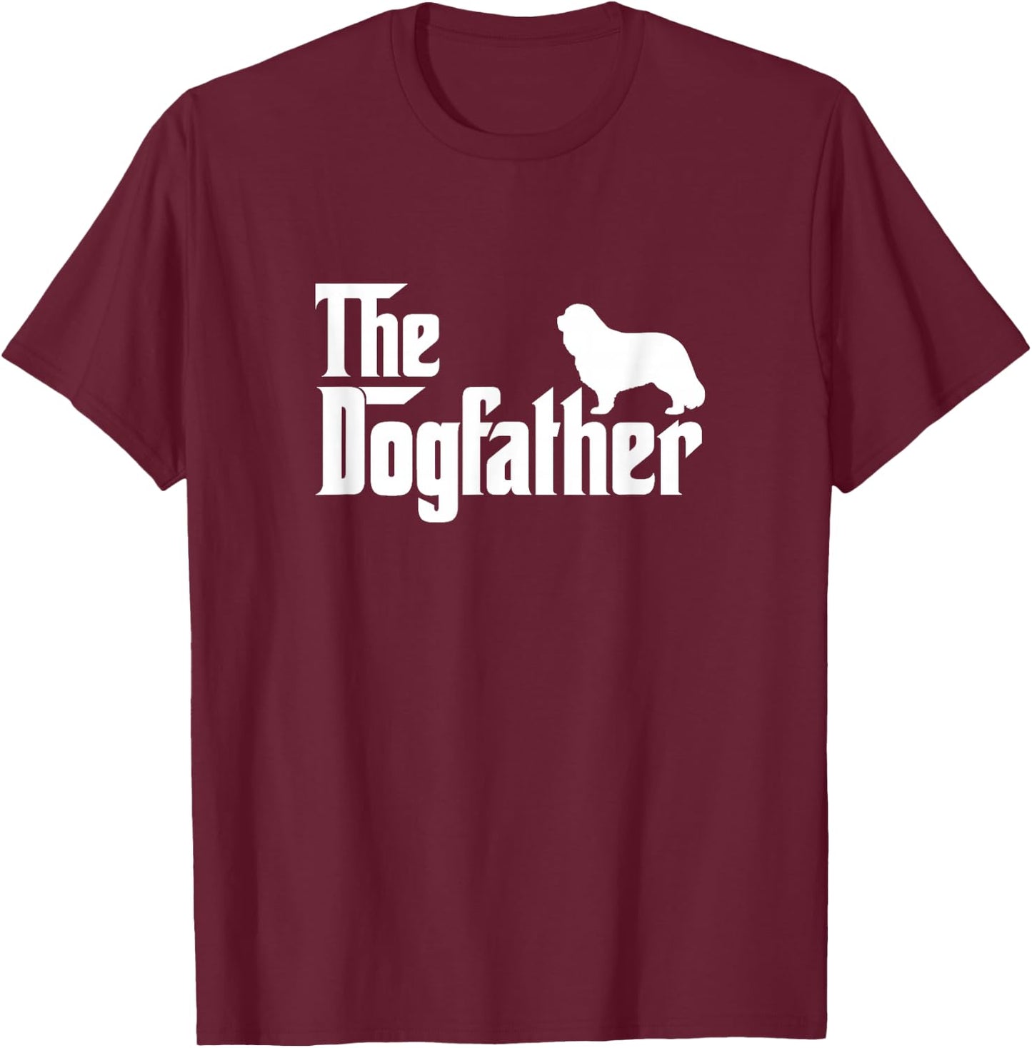 Cavalier King Charles Spaniel - The DogFather T-Shirt - T-Shirt | Maroon