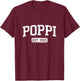 First Time Poppi 2025 Pregnancy Reveal Black -Adults Modern T-Shirt - T-Shirt | Maroon