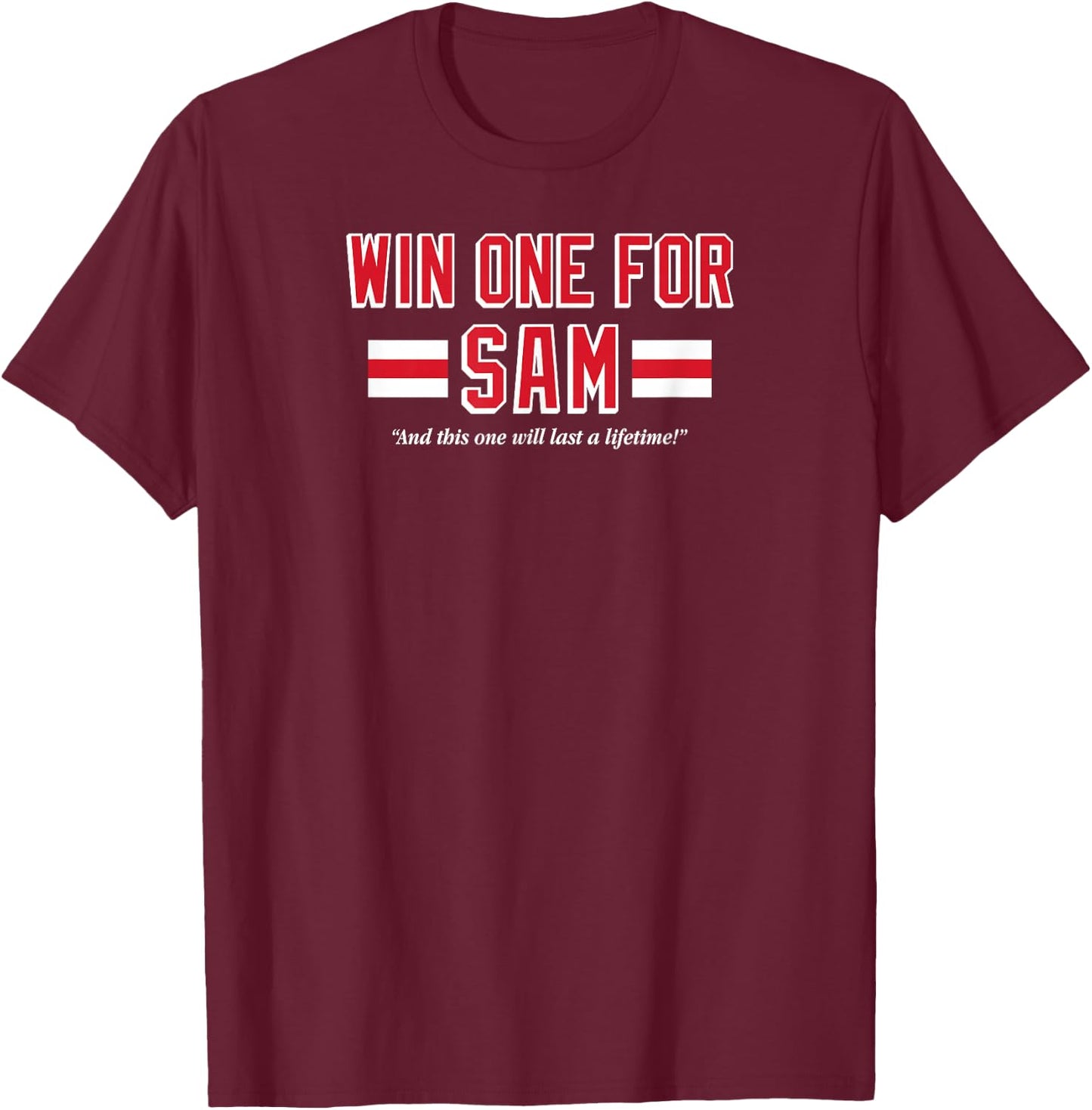 Win One For Sam - New York Hockey T-Shirt - T-Shirt | Maroon