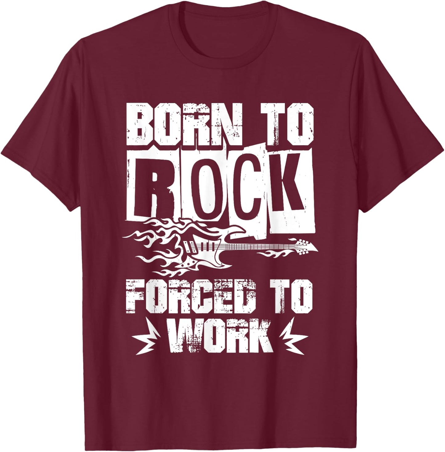 Music Rock And Roll Band Concert Musician Hard Rock T-Shirt - T-Shirt | Maroon