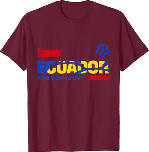 Kids FIFA World CUP26 Qualifier Ecuador T-Shirt - T-Shirt | Maroon