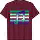 Subtle MLM Pride Funny Music Musician Love MLM Gay Male Flag T-Shirt - T-Shirt | Maroon