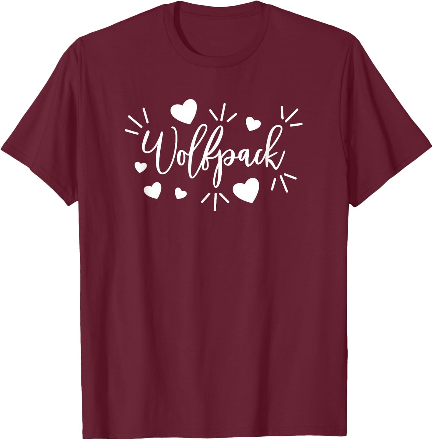AS Wolfpack sports team mascot T-Shirt - T-Shirt | Maroon
