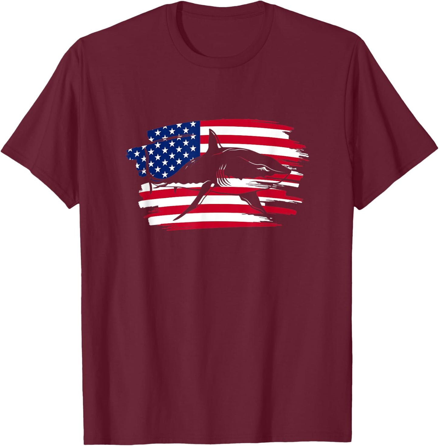Vintage USA It's A Bad Week To Be A Seal Shark T-Shirt - T-Shirt | Maroon