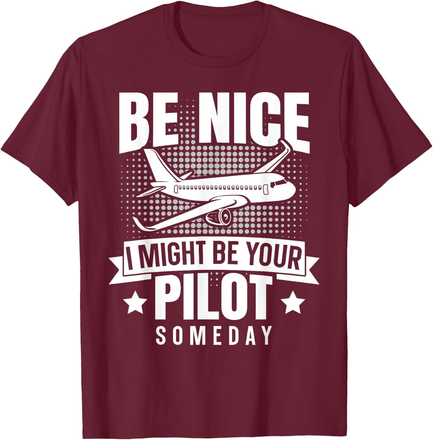 Funny Pilot Design Women Aviation Airplane Pilot T-Shirt - T-Shirt | Maroon