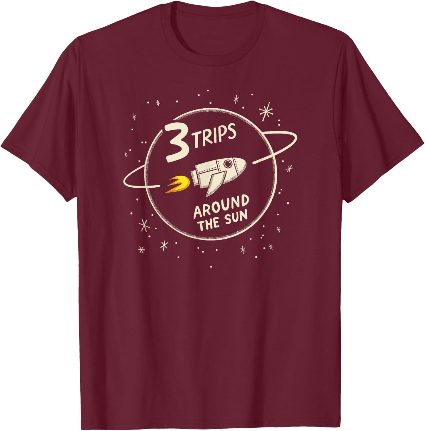 3rd Birthday Children's Room Theme T-Shirt - T-Shirt | Maroon
