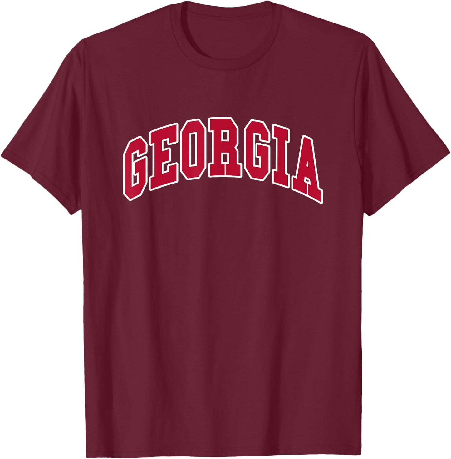 GEORGIA - Throwback Design T-Shirt - T-Shirt | Maroon