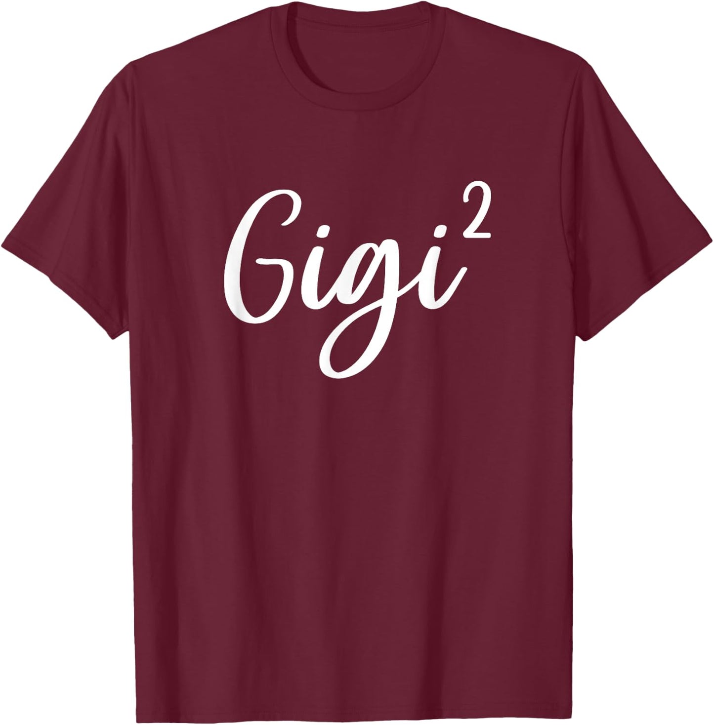 Gigi of 2 Grandma of Two Twins Cute T-Shirt - T-Shirt | Maroon