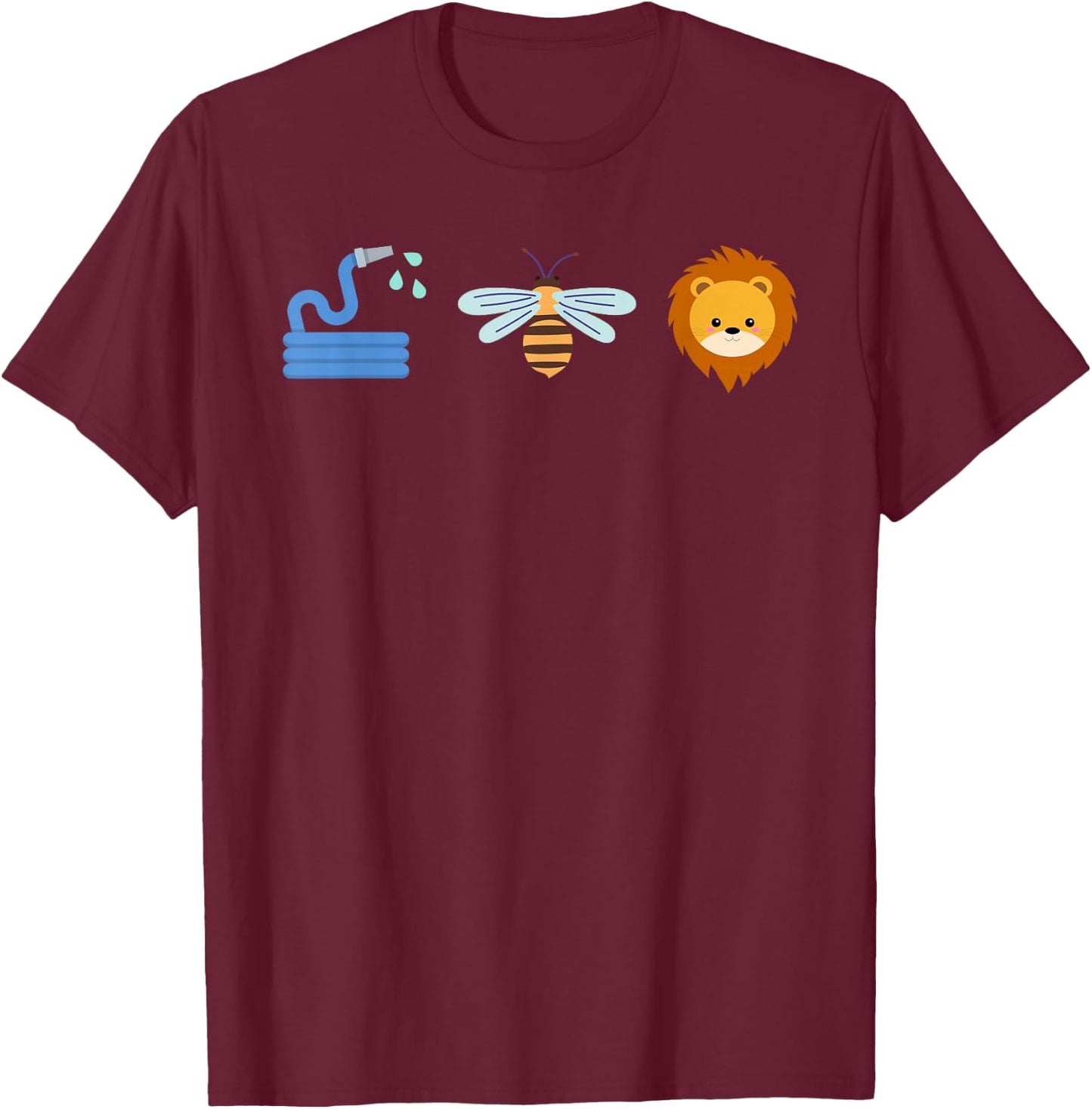 Hoes Bee Lion Shirt Funny Dad Husband Son Men T-Shirt - T-Shirt | Maroon