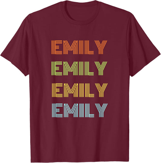 I love my girl Emily classic Emily T-Shirt - T-Shirt | Maroon