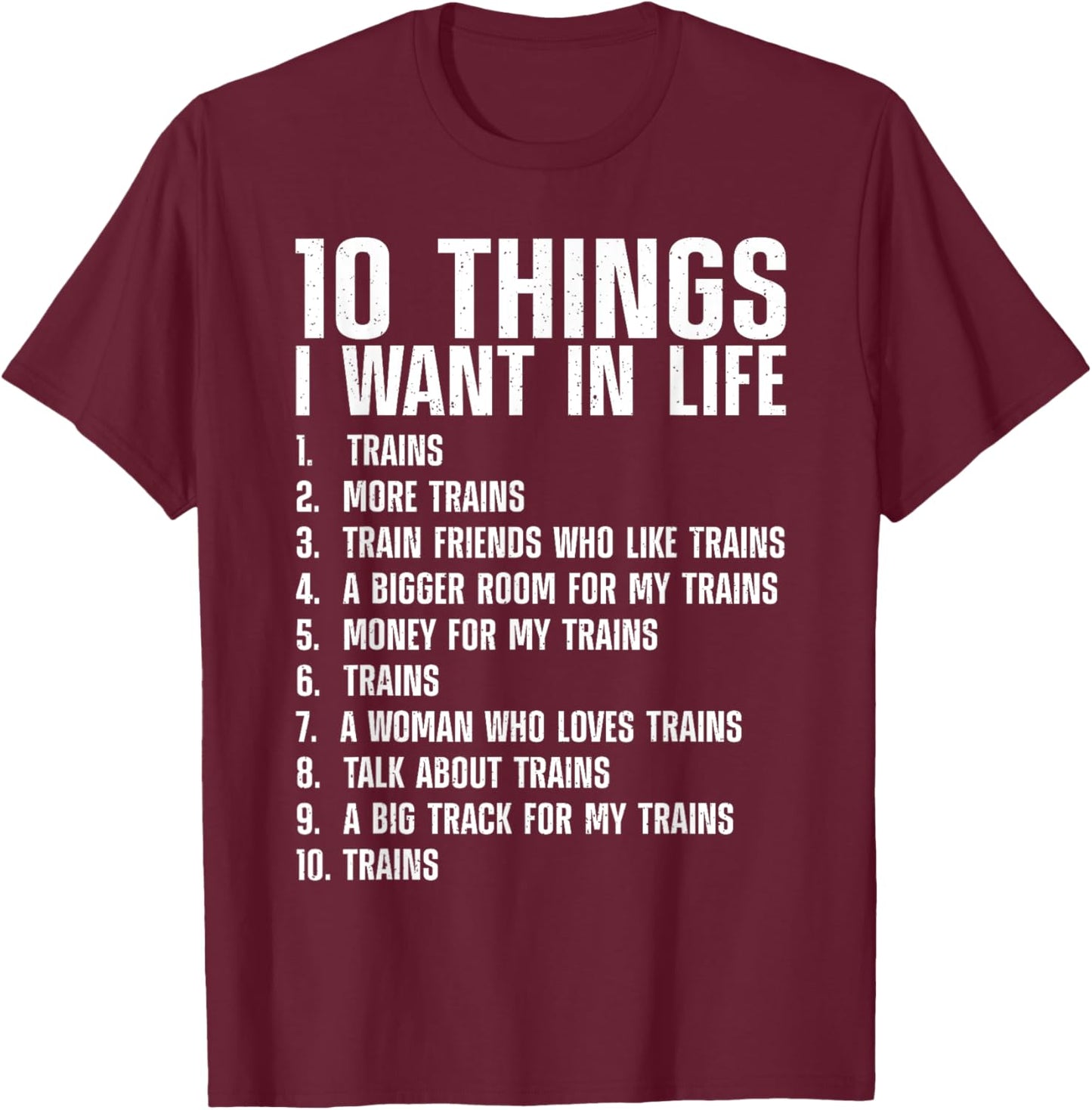 Cool Train Art Women Kids Railroad Model Train Lover T-Shirt - T-Shirt | Maroon