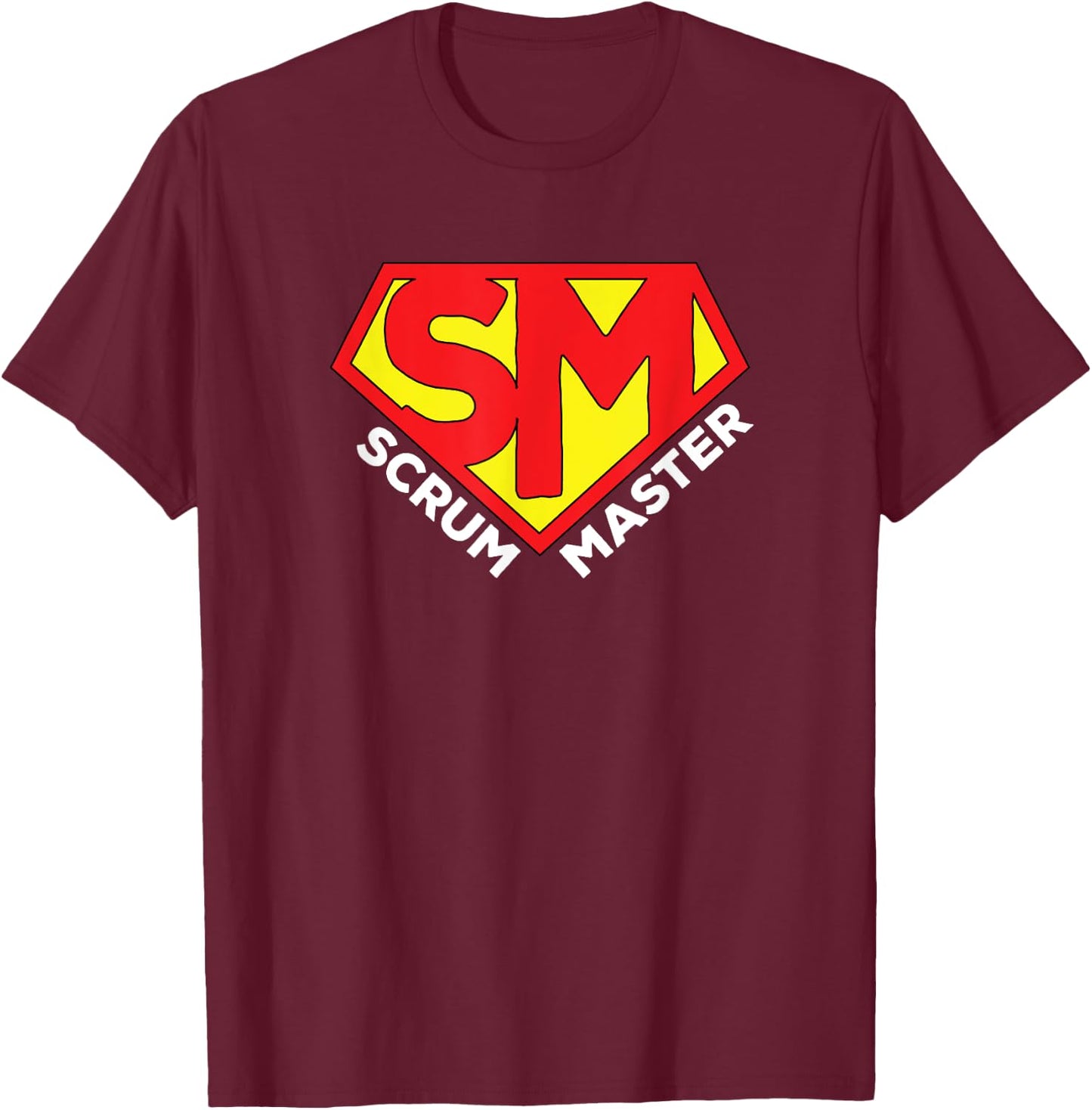 Super Scrum Master - Agile Scrum Master T-Shirt - T-Shirt | Maroon