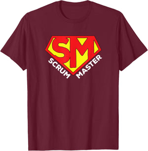 Super Scrum Master - Agile Scrum Master T-Shirt - T-Shirt | Maroon