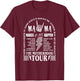 Mama Tour, Funny Motherhood Tour, Mama Makes It All Happen T-Shirt - T-Shirt | Maroon