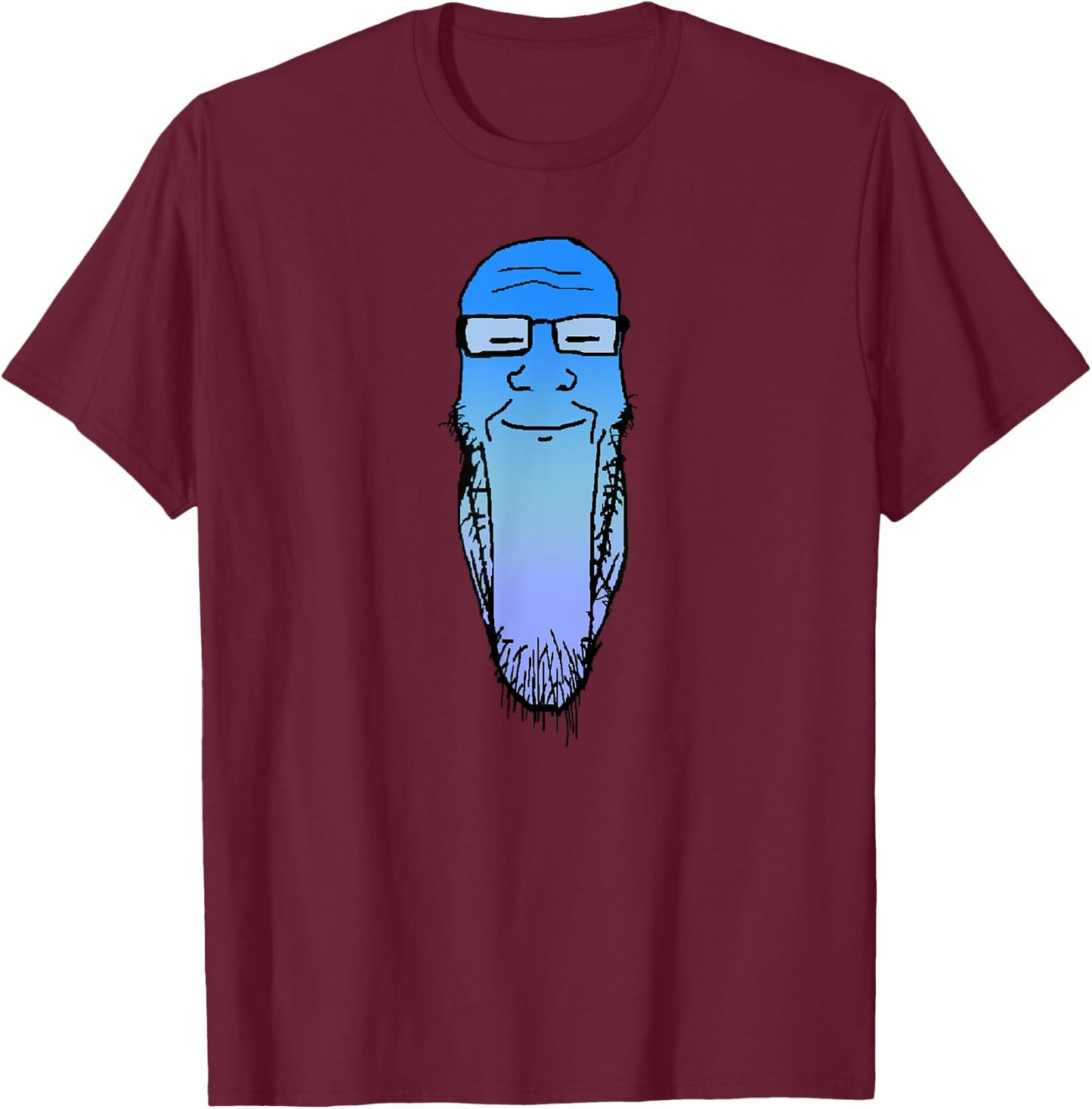 Soyjak Soy Wojak Soyboy Calm Meditation Meme Soyjack Plier T-Shirt - T-Shirt | Maroon