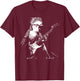 Bird Playing Bass Guitar Shirt Animal Playing Guitar T-Shirt - T-Shirt | Maroon