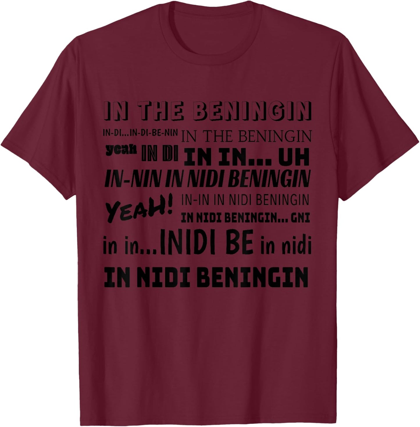 Alpha Cen Design Ini di Beninging Meme , Small, Grey T-Shirt - T-Shirt | Maroon