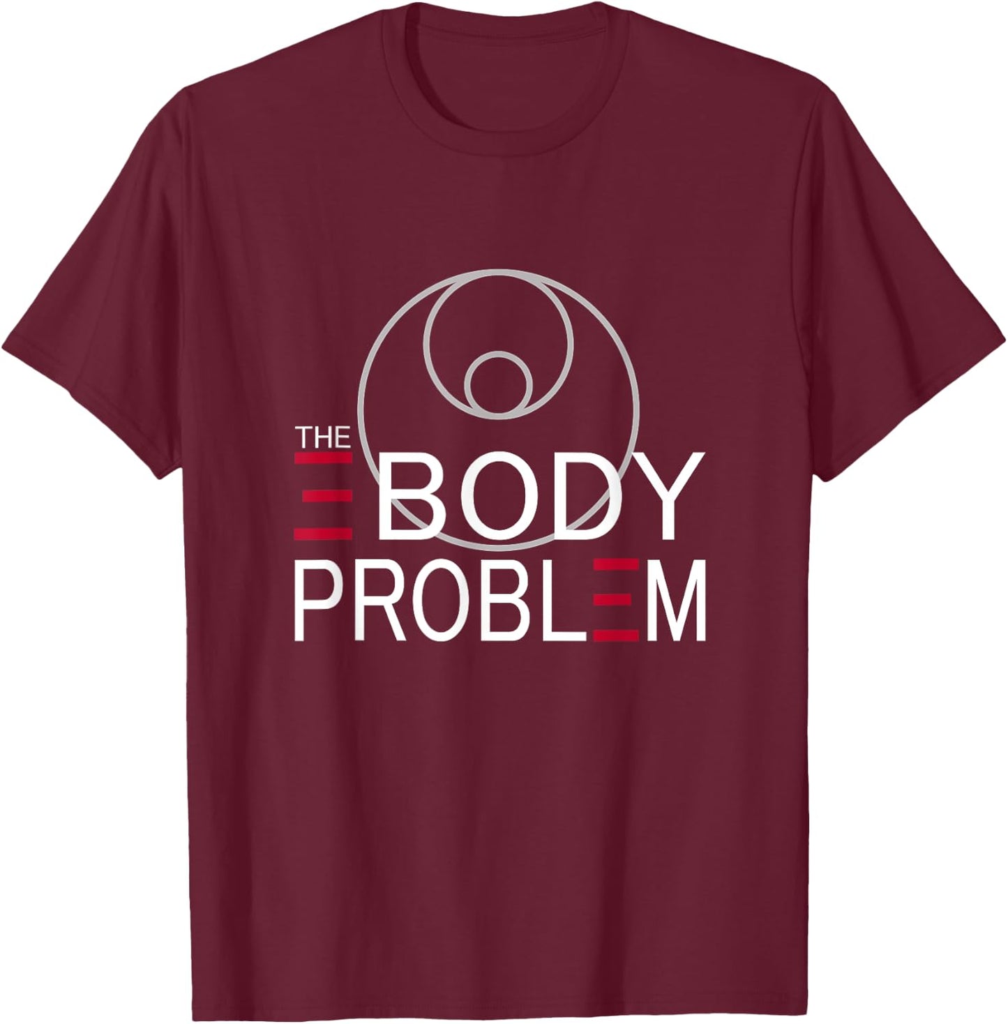 The Problem of 3 Bodies T-Shirt - T-Shirt | Maroon