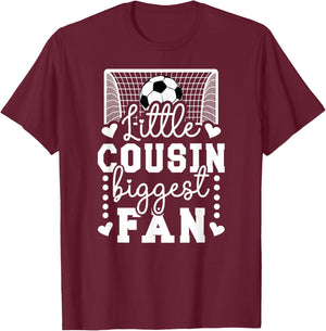 Little Cousin Soccer Goalie Cousin Of A Soccer Keeper Cousin T-Shirt - T-Shirt | Maroon