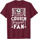 Little Cousin Soccer Goalie Cousin Of A Soccer Keeper Cousin T-Shirt - T-Shirt | Maroon