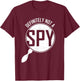 Definitely Not A Spy Funny Halloween Costume T-Shirt - T-Shirt | Maroon