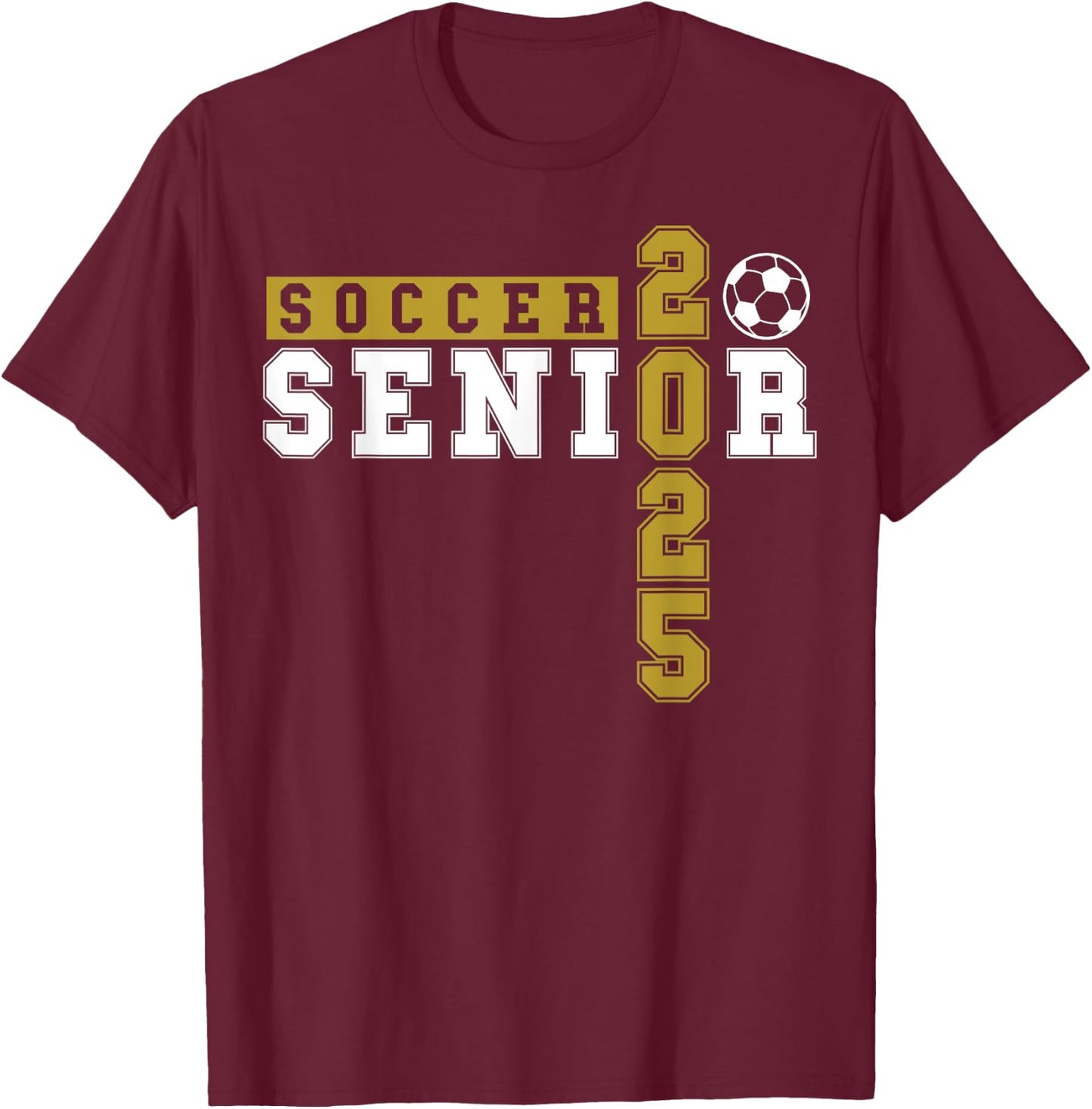 Soccer Senior Night Soccer Senior 2025 Graduation 11 T-Shirt - T-Shirt | Maroon