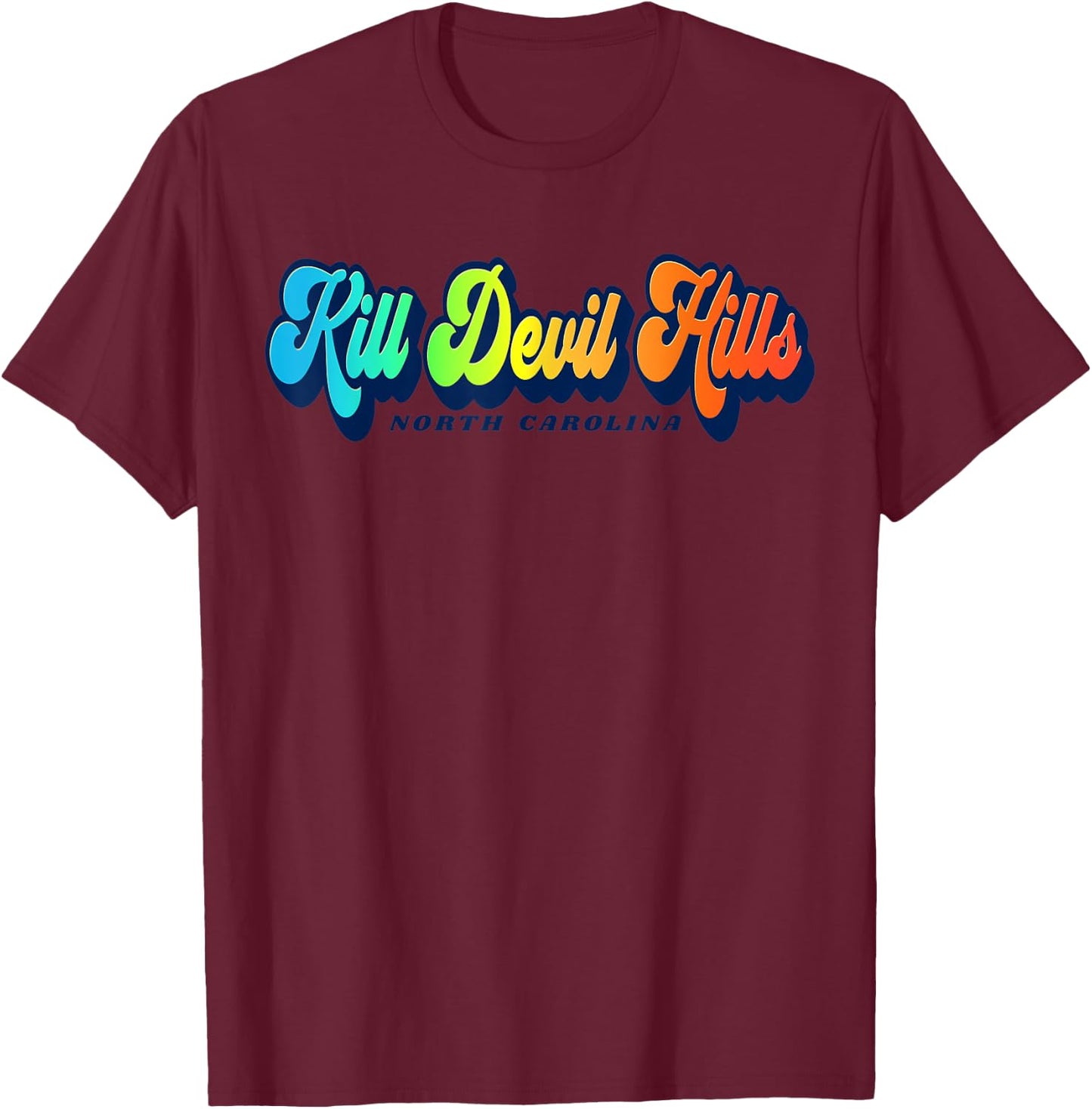Kill Devil Hills OBX North Carolina T-Shirt - T-Shirt | Maroon