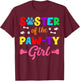 Sister Of The Paw-ty Girl Dog Family Matching Party T-Shirt - T-Shirt | Maroon