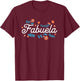 Floral Fabuela Fabulous Grandma T-Shirt - T-Shirt | Maroon