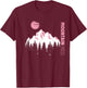 Mountain Girl Outdoor Loving Girl Mountain Moon Girl T-Shirt - T-Shirt | Maroon