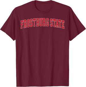 Retro Personalized Frostburg Name State Arch Men Women T-Shirt - T-Shirt | Maroon