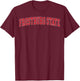 Retro Personalized Frostburg Name State Arch Men Women T-Shirt - T-Shirt | Maroon