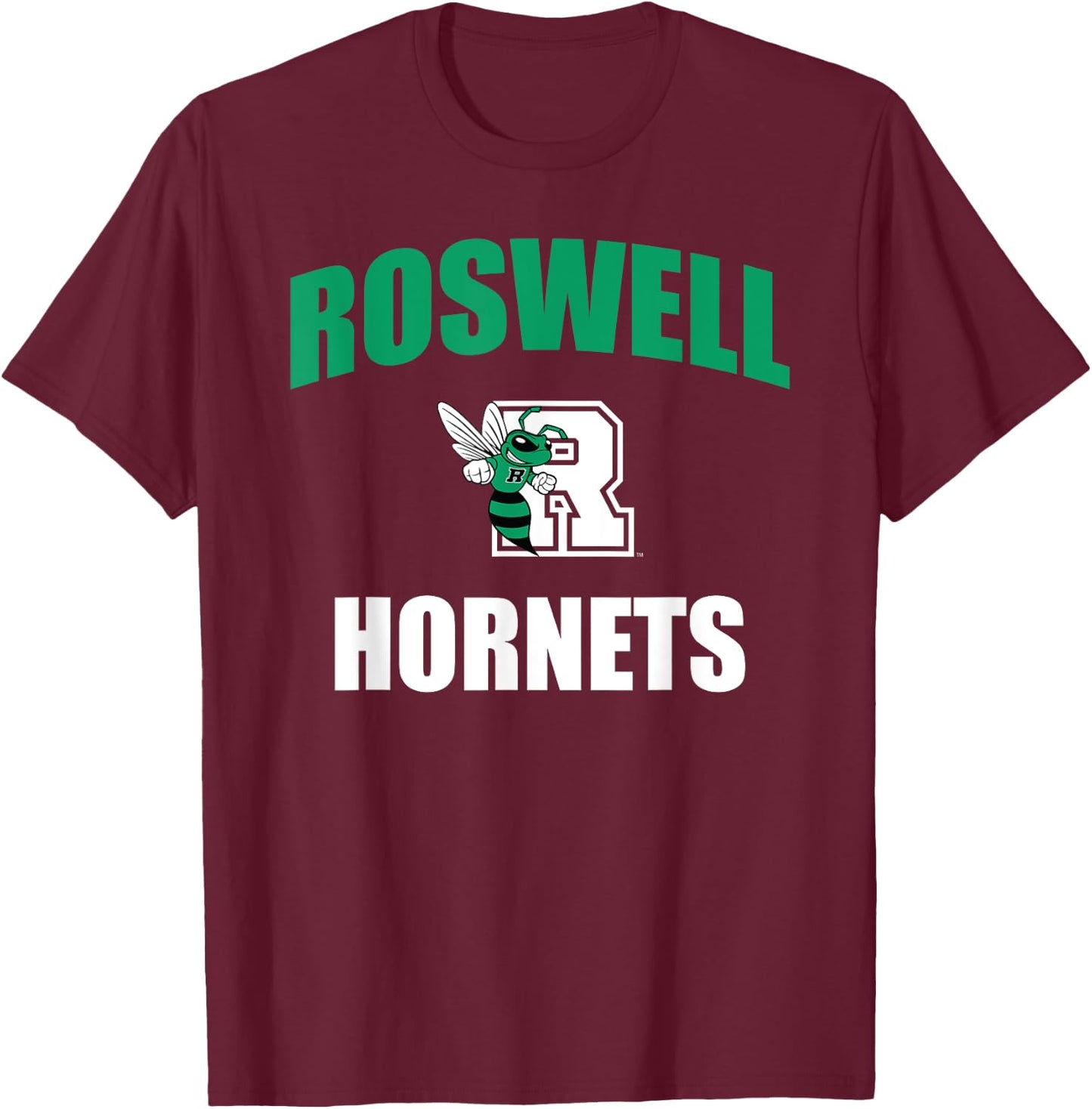 Roswell High School Hornets T-Shirt - T-Shirt | Maroon