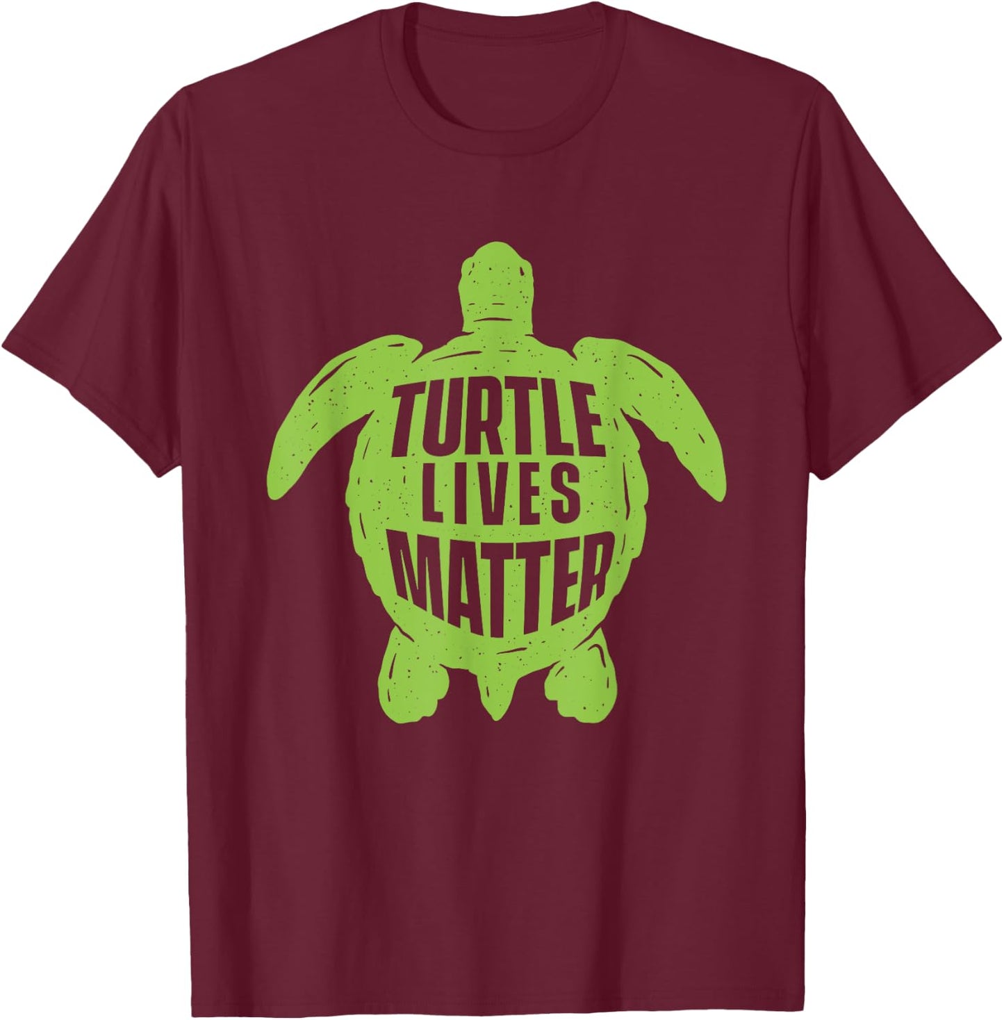 Turtle Lives Matter - Wildlife Cute Tortoise Beach T-Shirt - T-Shirt | Maroon