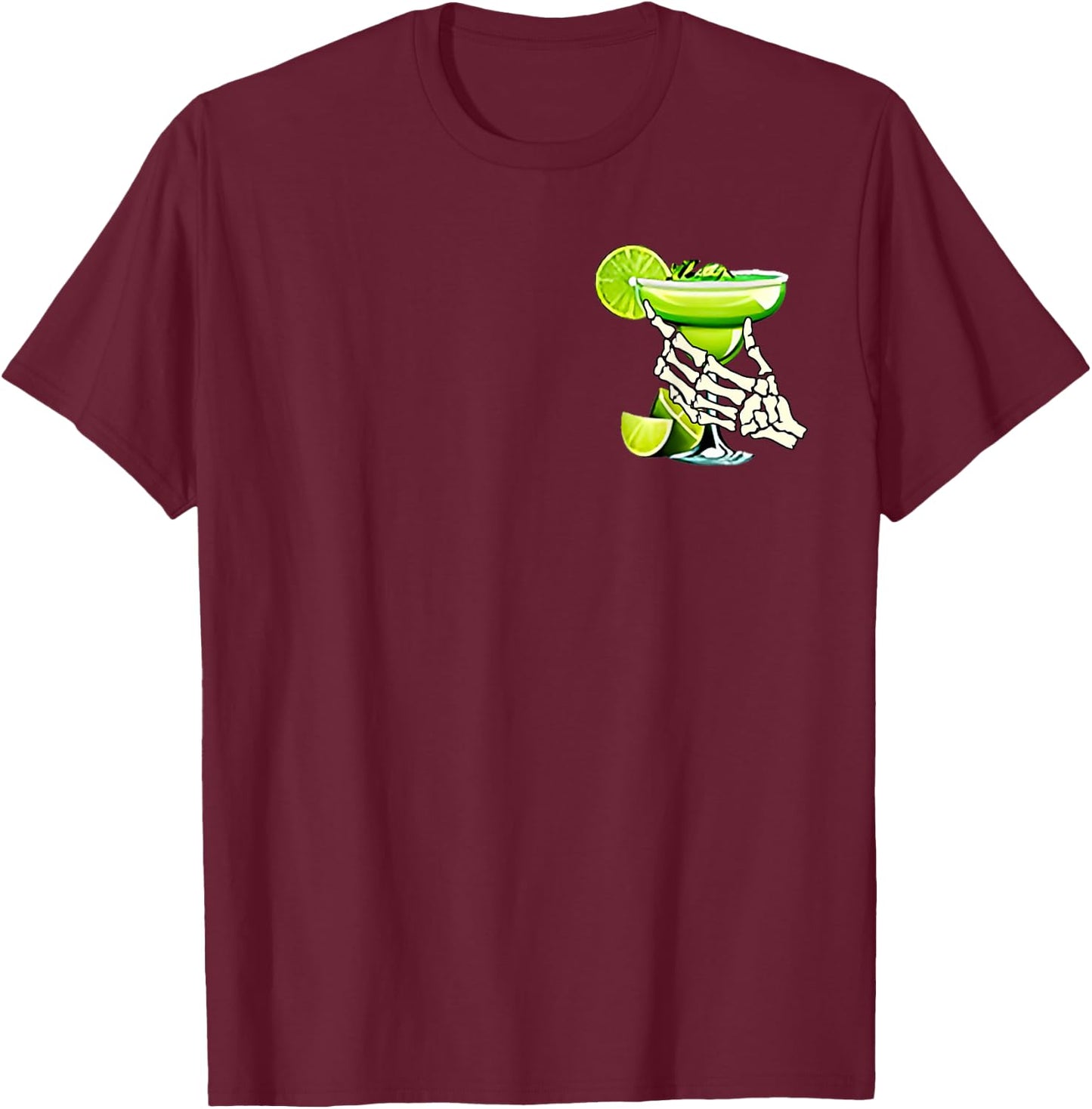 Chip Dippin Margartta Sippin Cinco De Mayo 2 sided T-Shirt - T-Shirt | Maroon