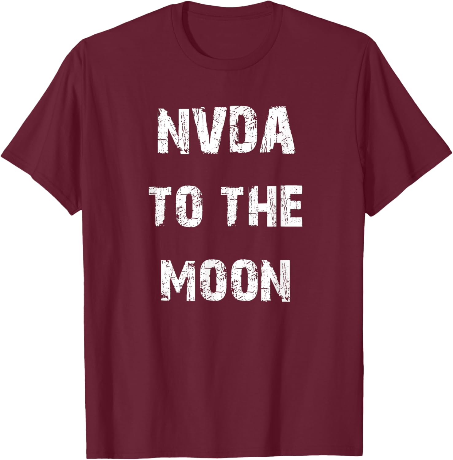 NVDA To The Moon T-Shirt - T-Shirt | Maroon