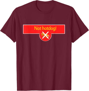 Not Hotdog Women T-Shirt - T-Shirt | Maroon