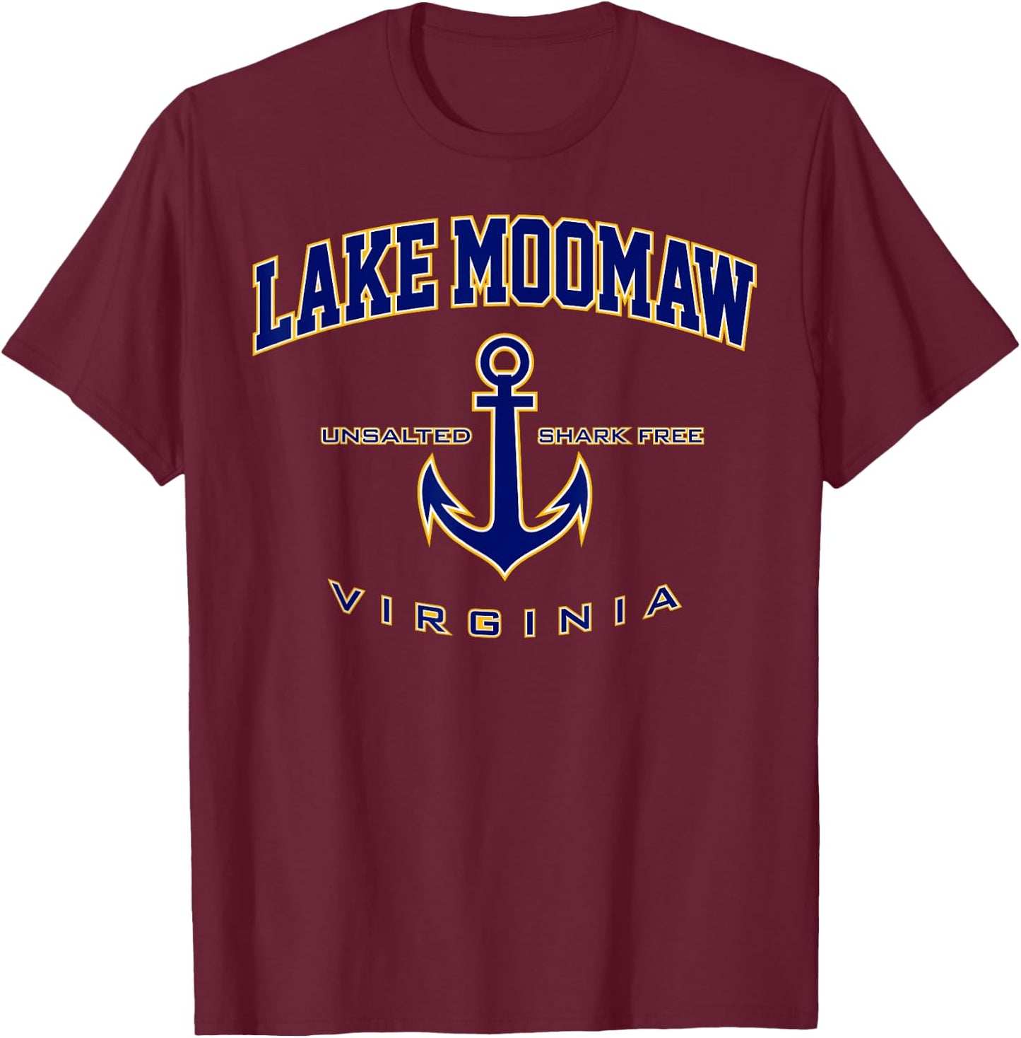 Lake Moomaw VA T-Shirt - T-Shirt | Maroon